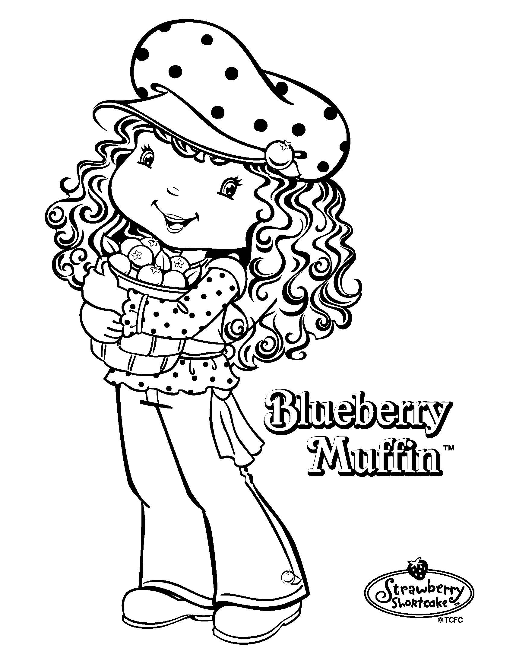 pobarvanke - blueberry muffin