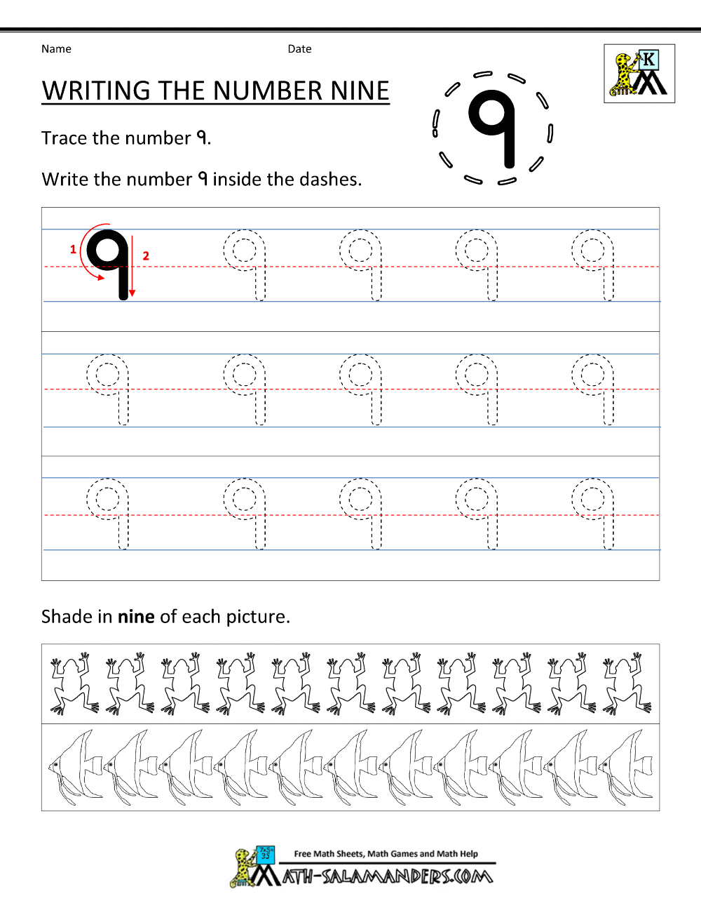 printable-kindergarten-worksheets-writing-number-9