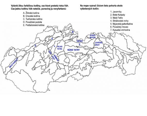 Pohoria. Orava, Kysuce, Žilina, Trenčín, Myjava.