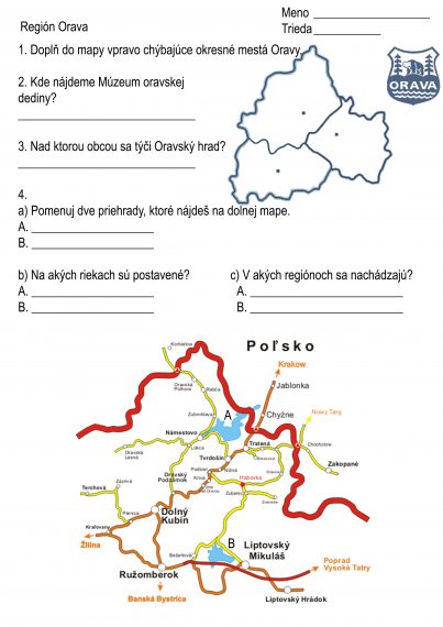 Región Orava. 4.ročník Vlastiveda