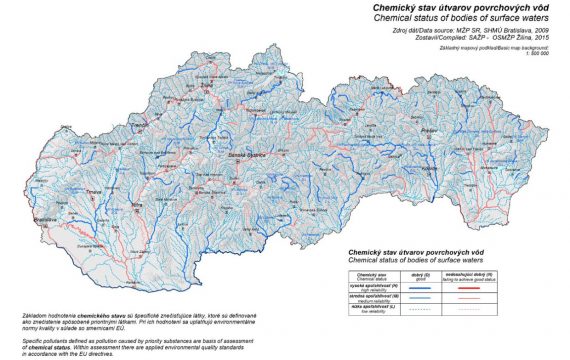 Znečistená povrchová voda 2009